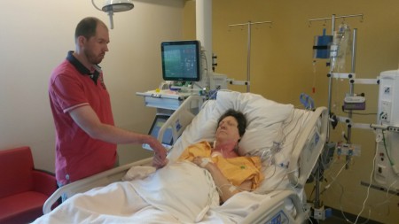 Ze was weer blij Lennard te zien.